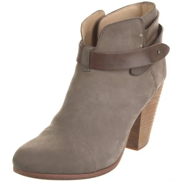 Rag & Bone Suede Taupe Heeled Boots Size 7.5 - Picture 2 of 5